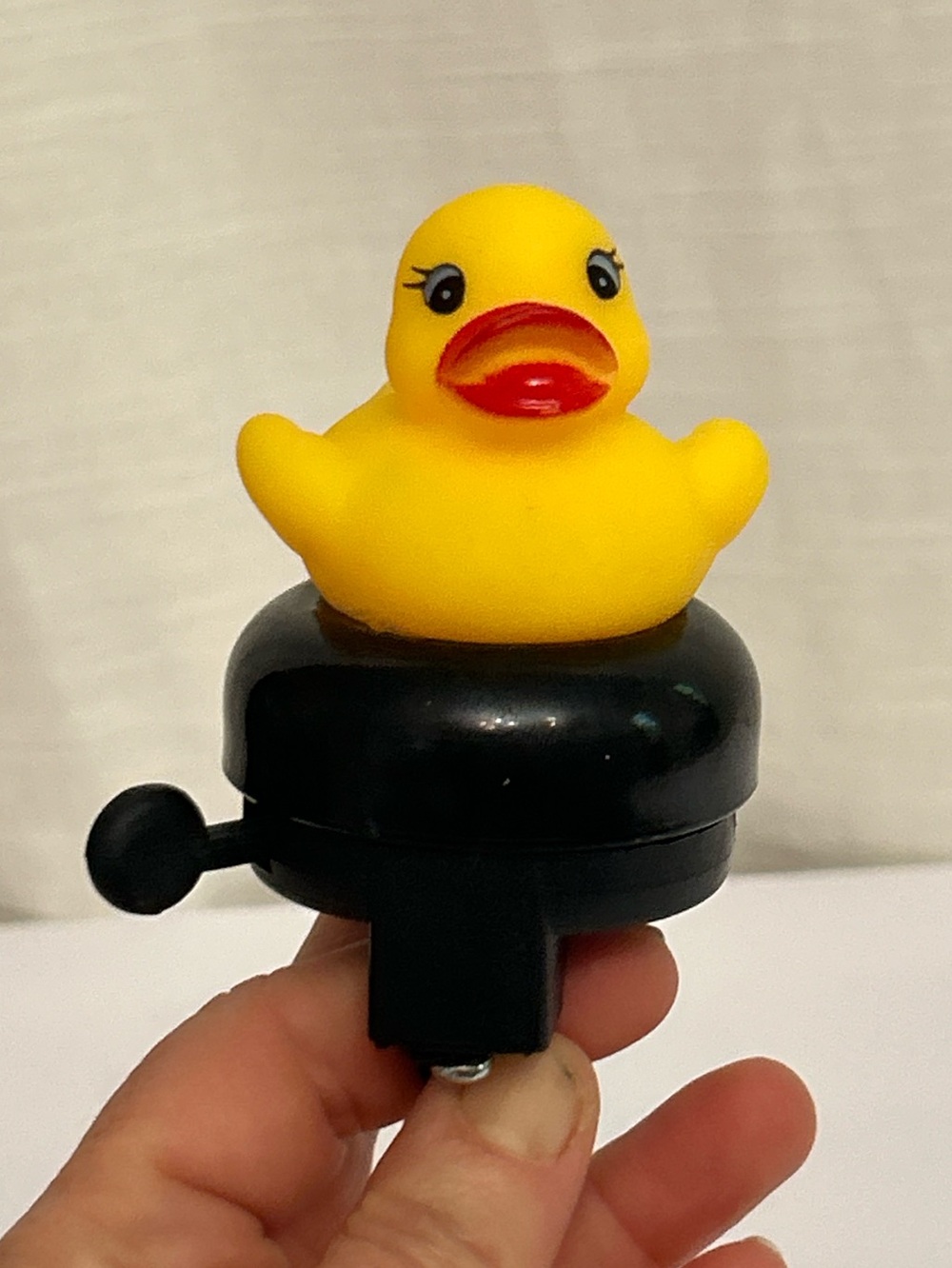 Bike‎ Bell NWT With Upcycled Runber Ducky "Jeep" Toy